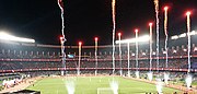 The stadium during inauguration of 2014 Indian Super League