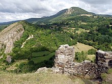 Vue du suc de Périllade et du suc de Chaumont depuis le suc d'Artias.