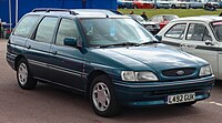 Facelifted Escort estate (Ghia trim level)