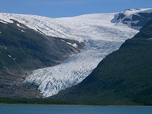 L'Engabreen a Meløy (luglio 2004).