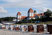 Kurhaus und Strand, Binz 3. September 2012