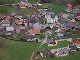 Vue aérienne du village