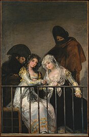 Francisco Goya, Majas on a Balcony, 1835