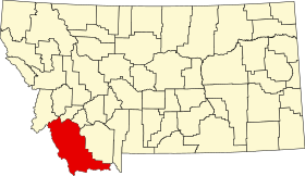 Localisation de Comté de Beaverhead(Beaverhead County)