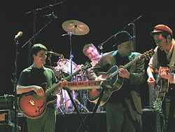 Rheostatics (2007) L–R: Tim Vesely, Michael Phillip Wojewoda, Dave Bidini, Martin Tielli