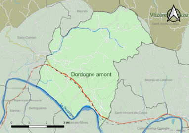 Carte en couleur présentant le(s) SAGE couvrant le territoire communal