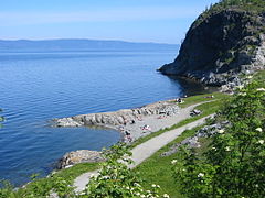 Korsvika, eastern Trondheim, view towards north.