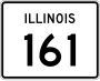 Illinois Route 161 marker