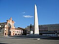 Il monumento in Piazza Francesco Baracca a Lugo, sua città natale.