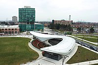 York University, Toronto (2017): Landschaftlich eingebundene, fließende Großform Entwurf: Foster + Partners