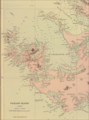 Old map of Weddell Island featuring Gull Harbour