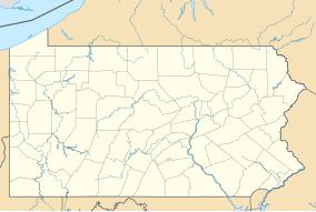 Map showing the location of McConnells Mill State Park