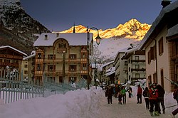 Alagna Valsesia's main street