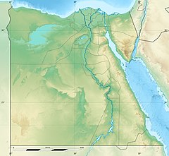 Drottningarnas dal på kartan över Egypten