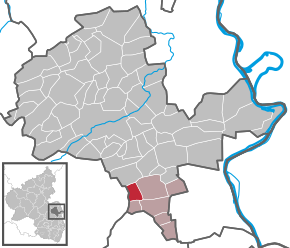 Poziția Mölsheim pe harta districtului Alzey-Worms