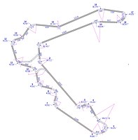 Detailed Geometry Track Map of Pitt Race