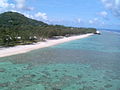 A beach on Rarotonga