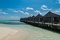 Wasserbungalows auf den Malediven