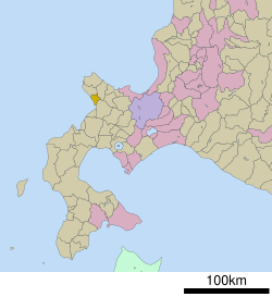 Lokasi Tomari di Hokkaido (Subprefektur Shiribeshi)