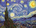 "La noche estrellada" de Vincent Van Gogh, tomada en el MAM de New York.