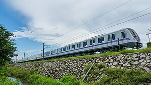 広州地下鉄2号線のA5型電車。