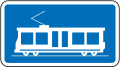 Light rail vehicles and trams only