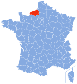 Ligging van Seine-Maritime in Frankryk