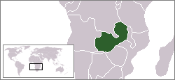 Zambia - Localizzazione