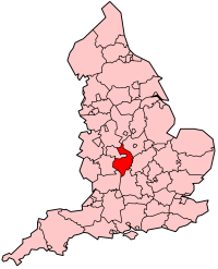 Mappa Warwickshire