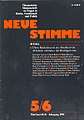 Titelblatt der Zeitschrift "Neue Stimme"