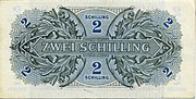 2 Schilling Rückseite