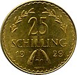 25 Schilling Vorderseite