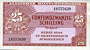 25 Schilling Vorderseite