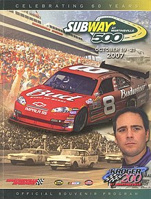 The 2007 Subway 500 program cover, celebrating the 60th anniversary of the speedway opening.