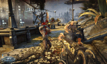 A screenshot of Bulletstorm showcasing the "Skillshot" system.