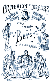 theatre poster with sketches of characters