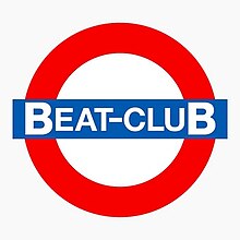 Logo for the 1960s and 1970s German Music TV Programme Beat-Club, with a style similar to the logo of London Underground.