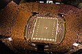 Picture of Faurot Field from the air during a game