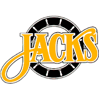 Baltimore Skipjacks logo showing the word "jacks" written on a ship's wheel