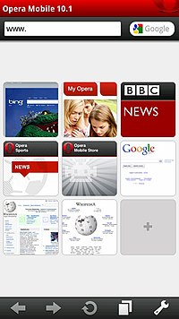 Opera Mobile 10.1