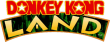 Donkey Kong Land est inscrit en gros sur deux lignes.