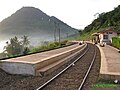 Titik spot yang sering menjadi favorit para railfans, menghadap ke arah Gunung Kaledong