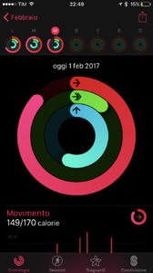 L'applicazione Attività su iOS 10.