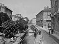 La Cerchia dei Navigli in via Senato, in una fotografia di inizio XX secolo