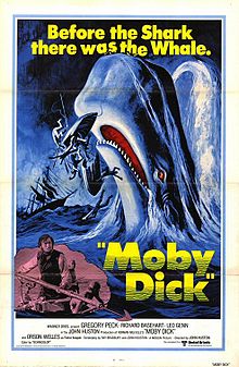 Poster tayangan pawagam filem Moby Dick, 1956