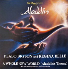 Обложка сингла Пибо Брайсона и Реджины Белль «A Whole New World (Aladdin’s Theme)» ()