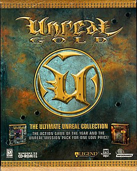 Американская обложка Unreal Gold