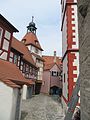 Blick zum Torturm in der Kirchenburg