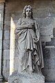 Statue of Racine, inaugurated in 1833, La Ferté-Milon, France.