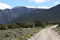 Charleston Peak from Carpenter Canyon Road